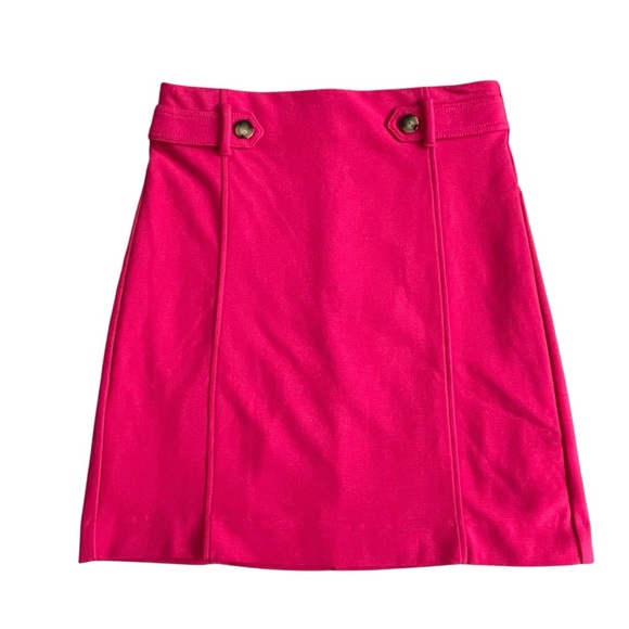Ann Taylor Pink Mini Skirt Women’s Size 6 Lined Textured Fabric - Picture 1 of 8